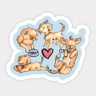 Puppies! Sticker